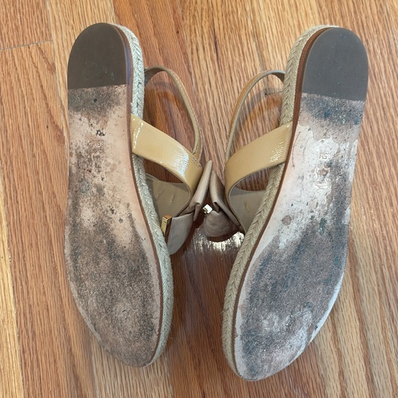 Tory Burch Penny Flat Bow Espadrille Thong Sandal - Picture 9 of 10